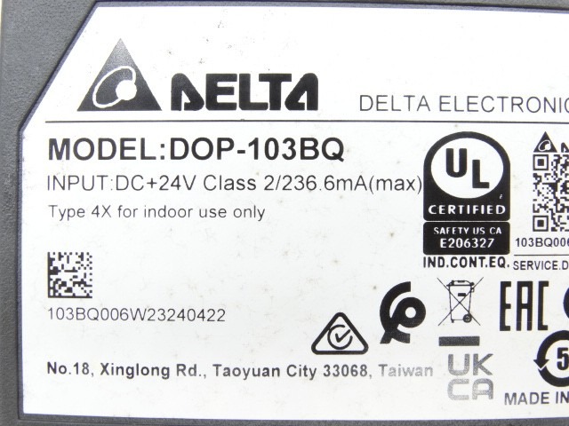 DELTA GROUP ELECTRONICS DOP-103BQ HMI 