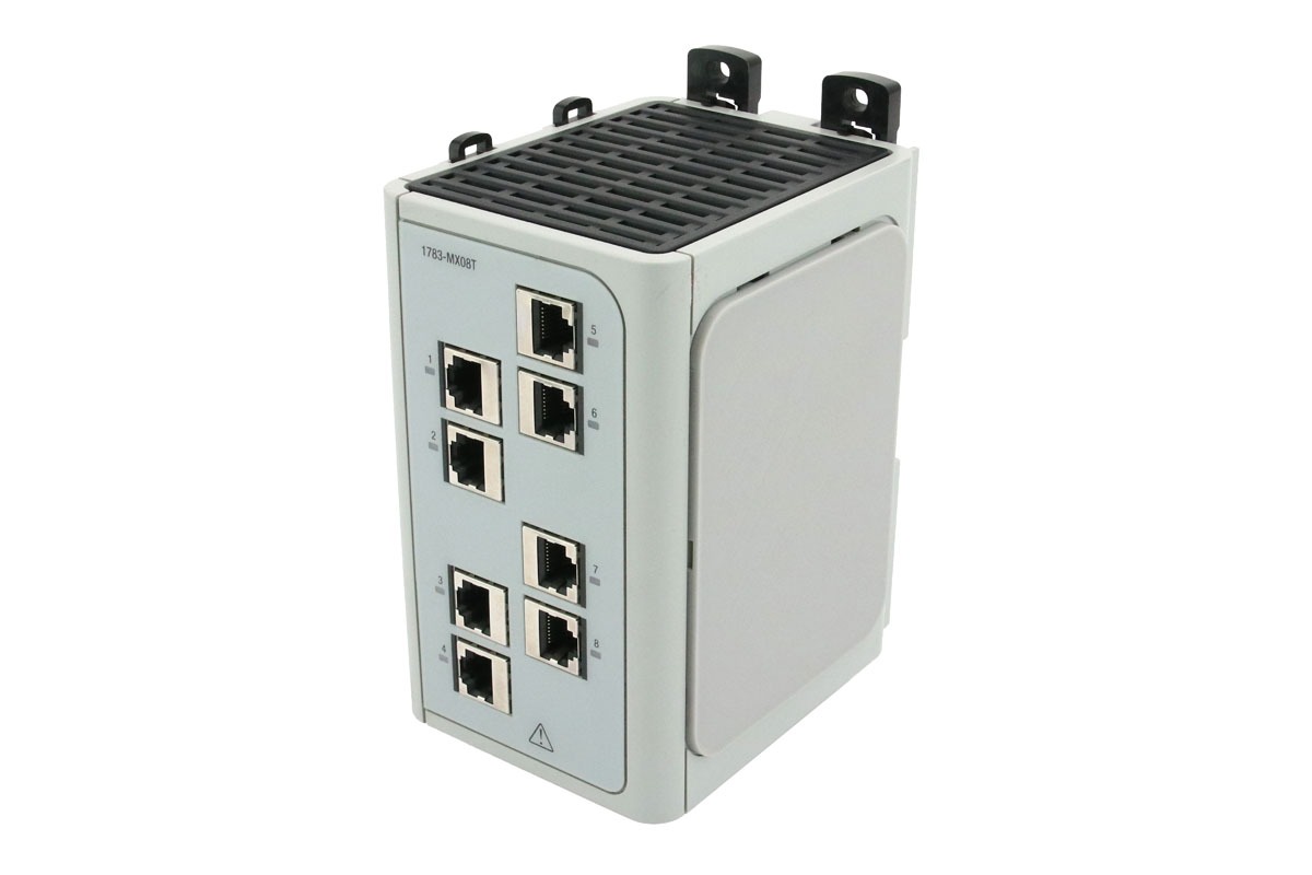 Allen-Bradley 1783-MX08T Stratix Industrial Ethernet Switch, 8-Port Network Switch