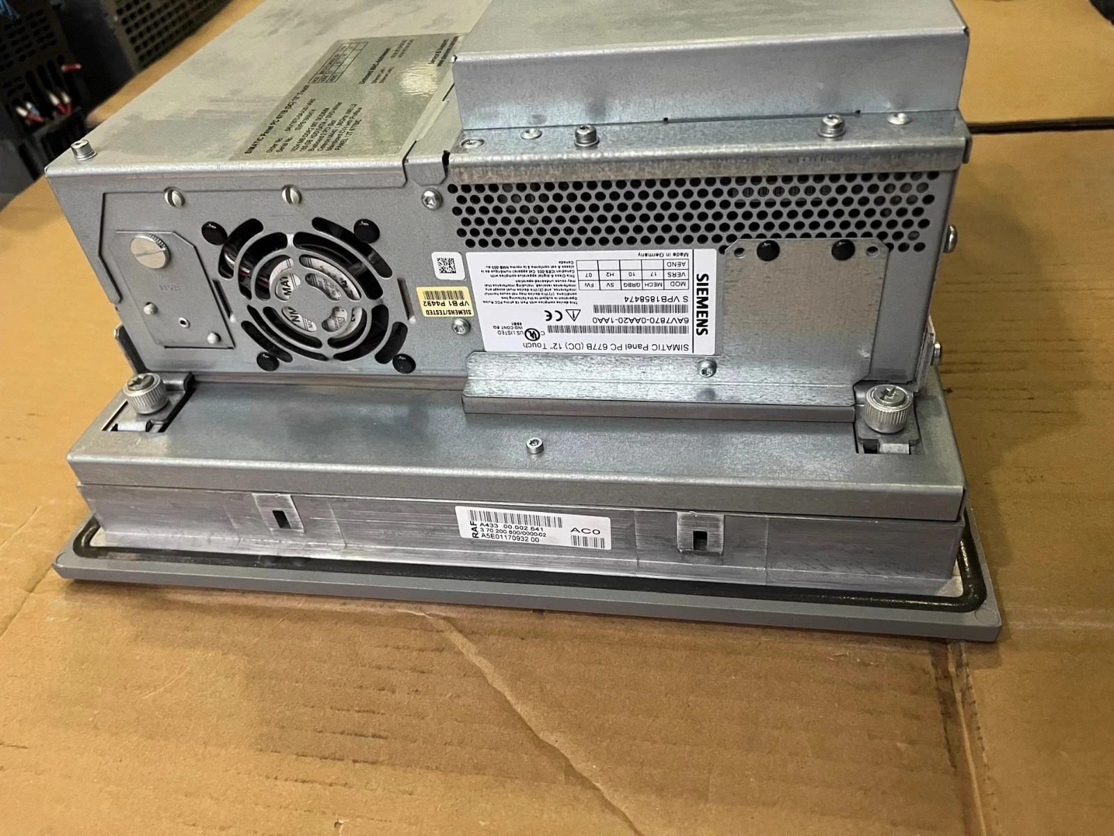 Siemens Panel PC Industrial HMI | 6AV7870-0AA20-1AA0