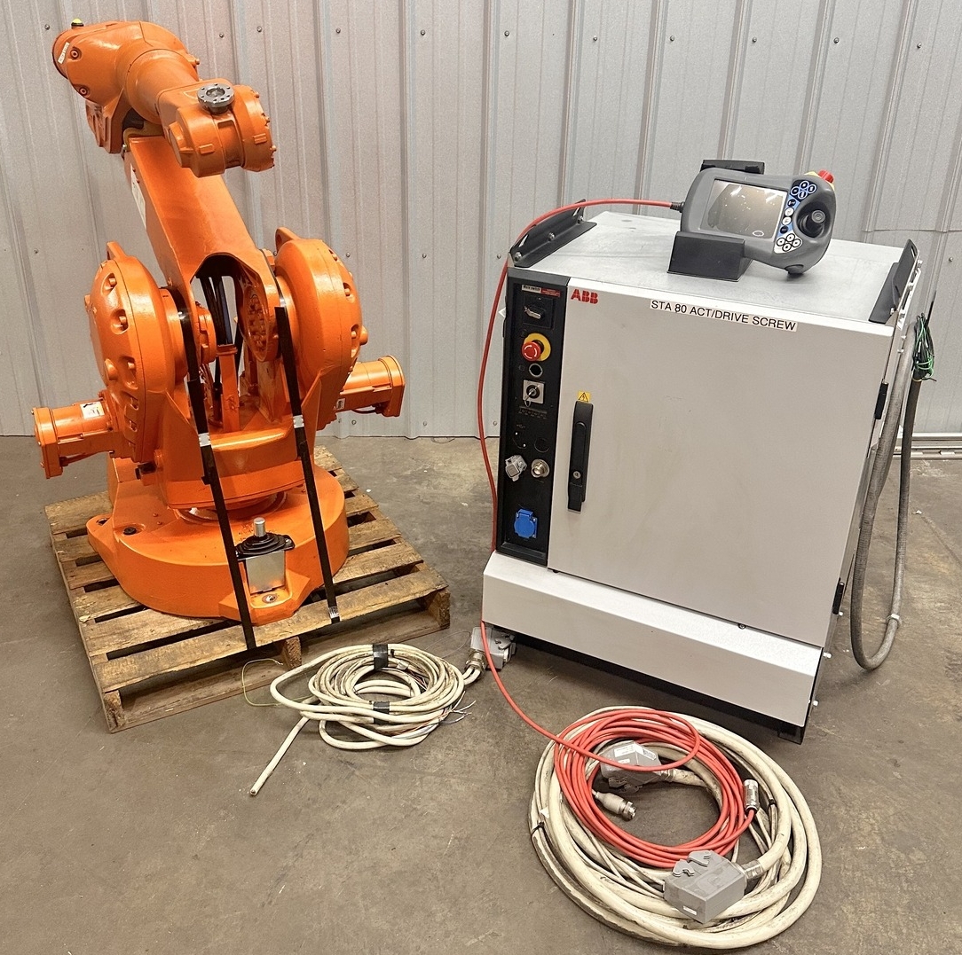 ABB IRB2400 Robot 12Kg Payload w/ IRC5 M2004 Control & Teach Pendant