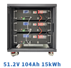 Home Energy Storage 15kWh 51.2V 104Ah Lithium Battery | LiFePO4 Solar Battery for Residential Backup Power