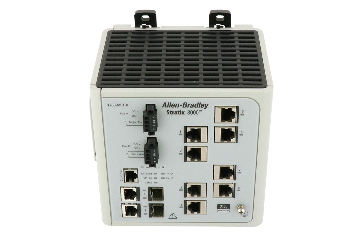 Allen-Bradley 1783-MS10T Stratix 8000 Managed Ethernet Switch, 10-Port Industrial Switch