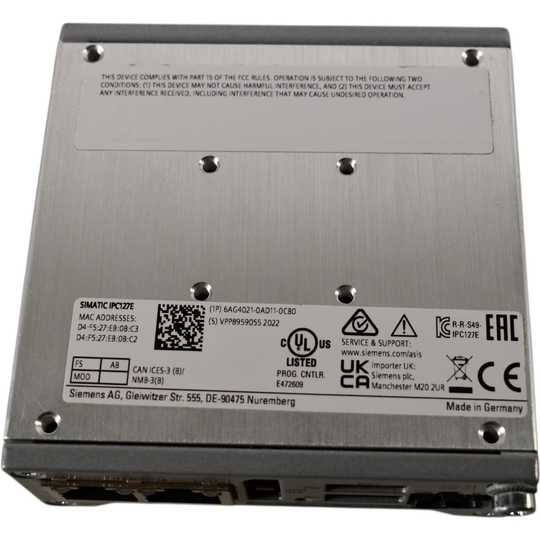 NEW Siemens 6AG4021-0AD11-0CB0 SIMATIC IPC127E Edge Box PC