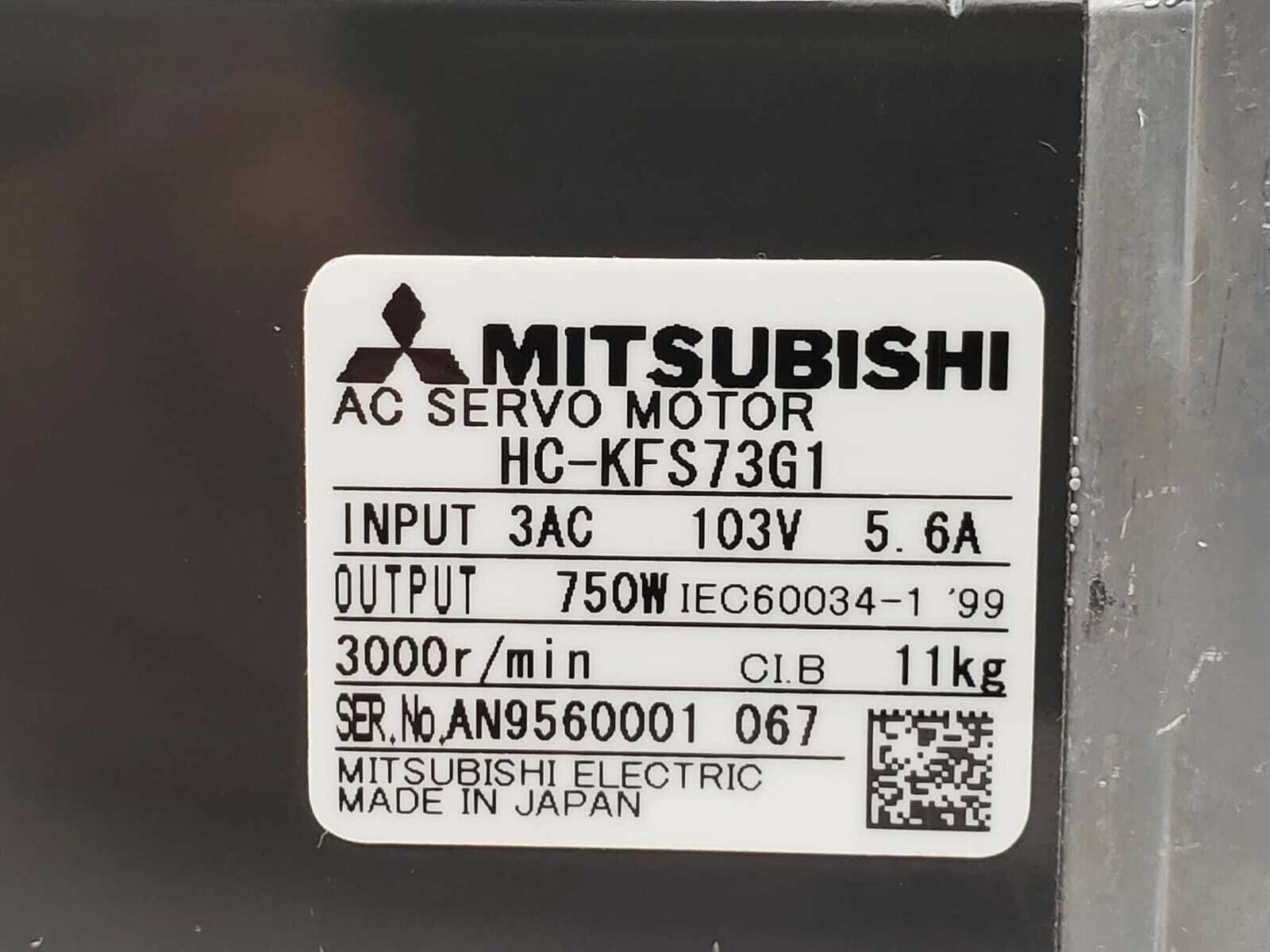 Mitsubishi HC-KFS73 Servo Motor - High-Performance Precision Motion Control