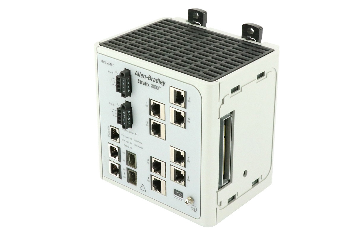 Allen-Bradley 1783-MS10T Stratix 8000 Managed Ethernet Switch, 10-Port Industrial Switch