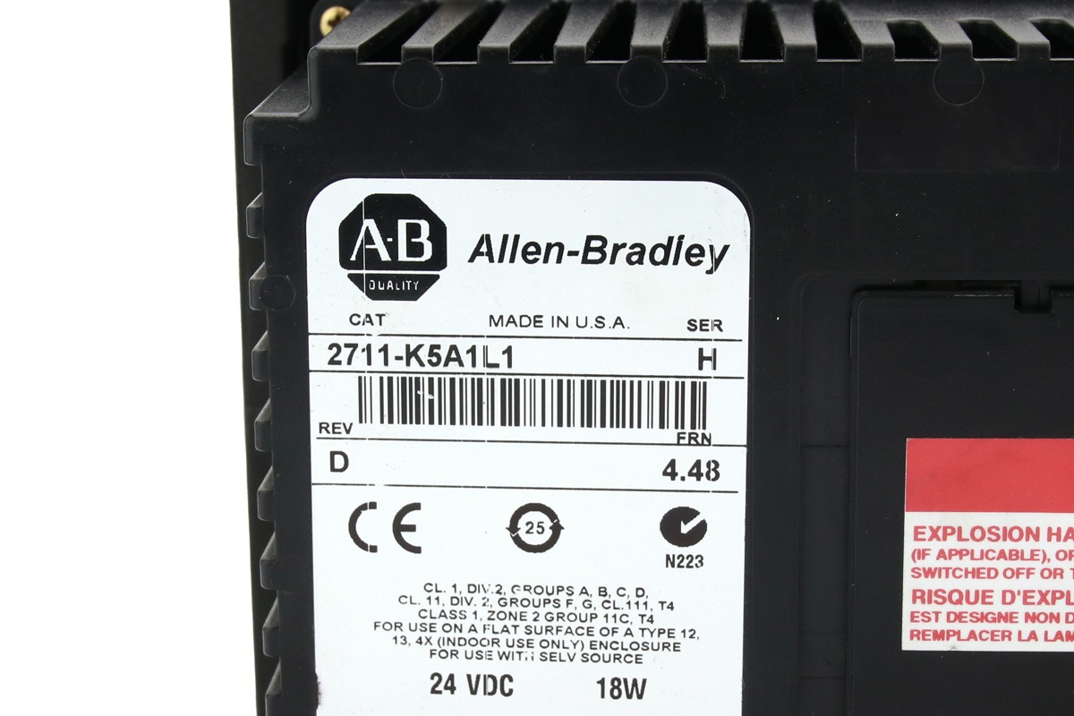 Allen-Bradley 2711PC-T10C4D8 PanelView Plus Compact HMI, 10 Inch Touchscreen, Ethernet