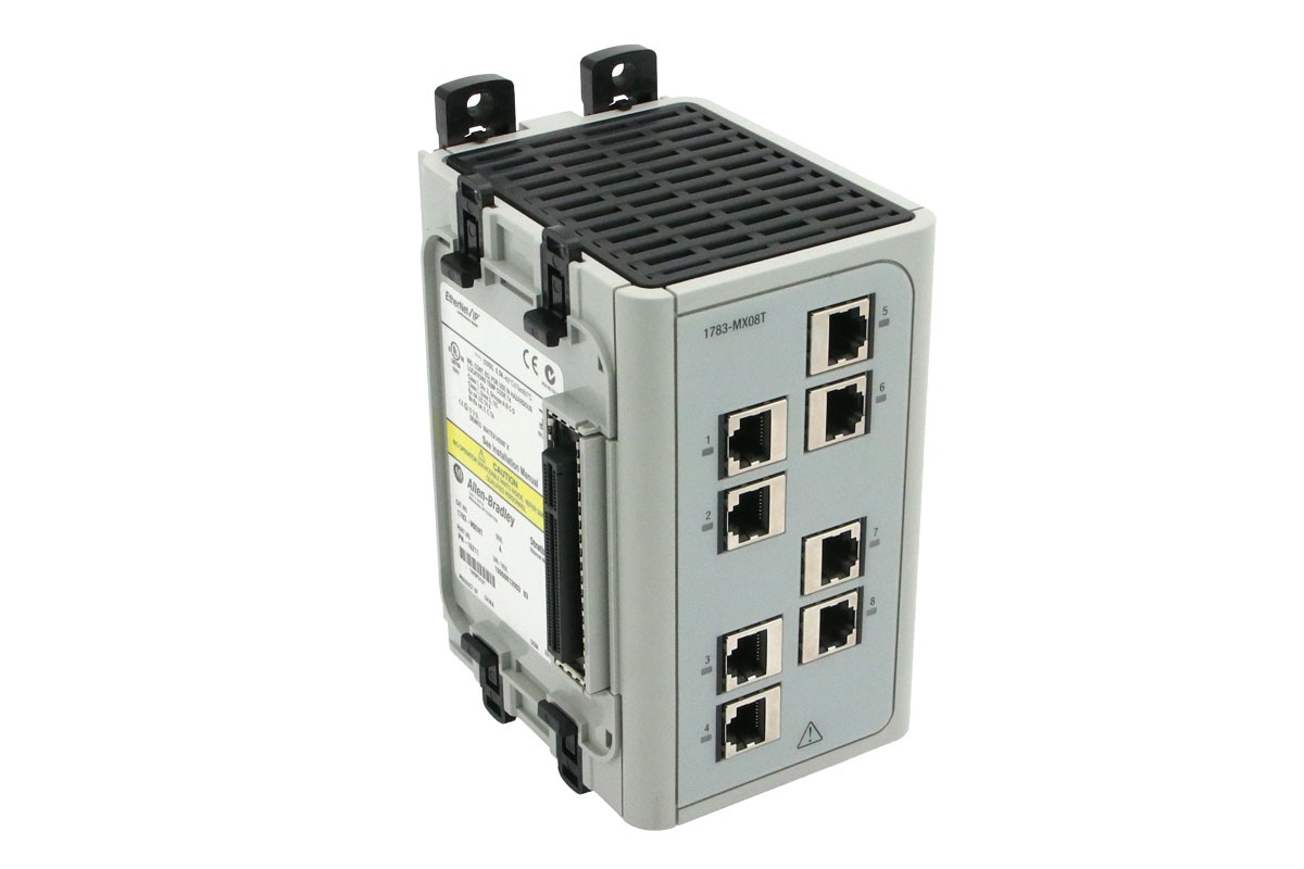 Allen-Bradley 1783-MX08T Stratix Industrial Ethernet Switch, 8-Port Network Switch