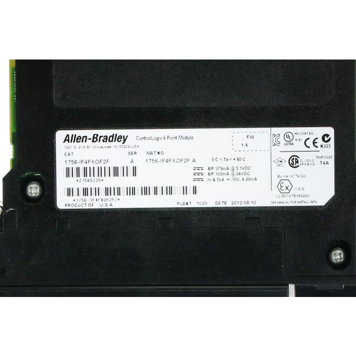 ALLEN-BRADLEY 1756-IF4FXOF2F