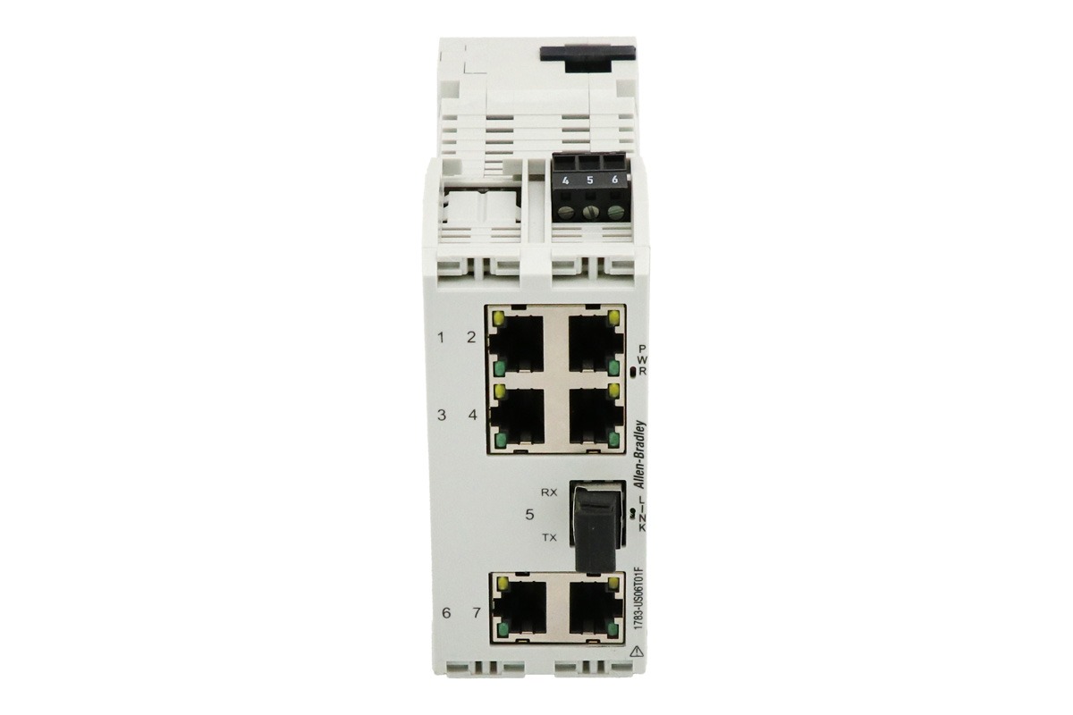 Allen-Bradley 1783-US06T01F Stratix 2000 Unmanaged Ethernet Switch, 6-Port, Industrial Network Switch