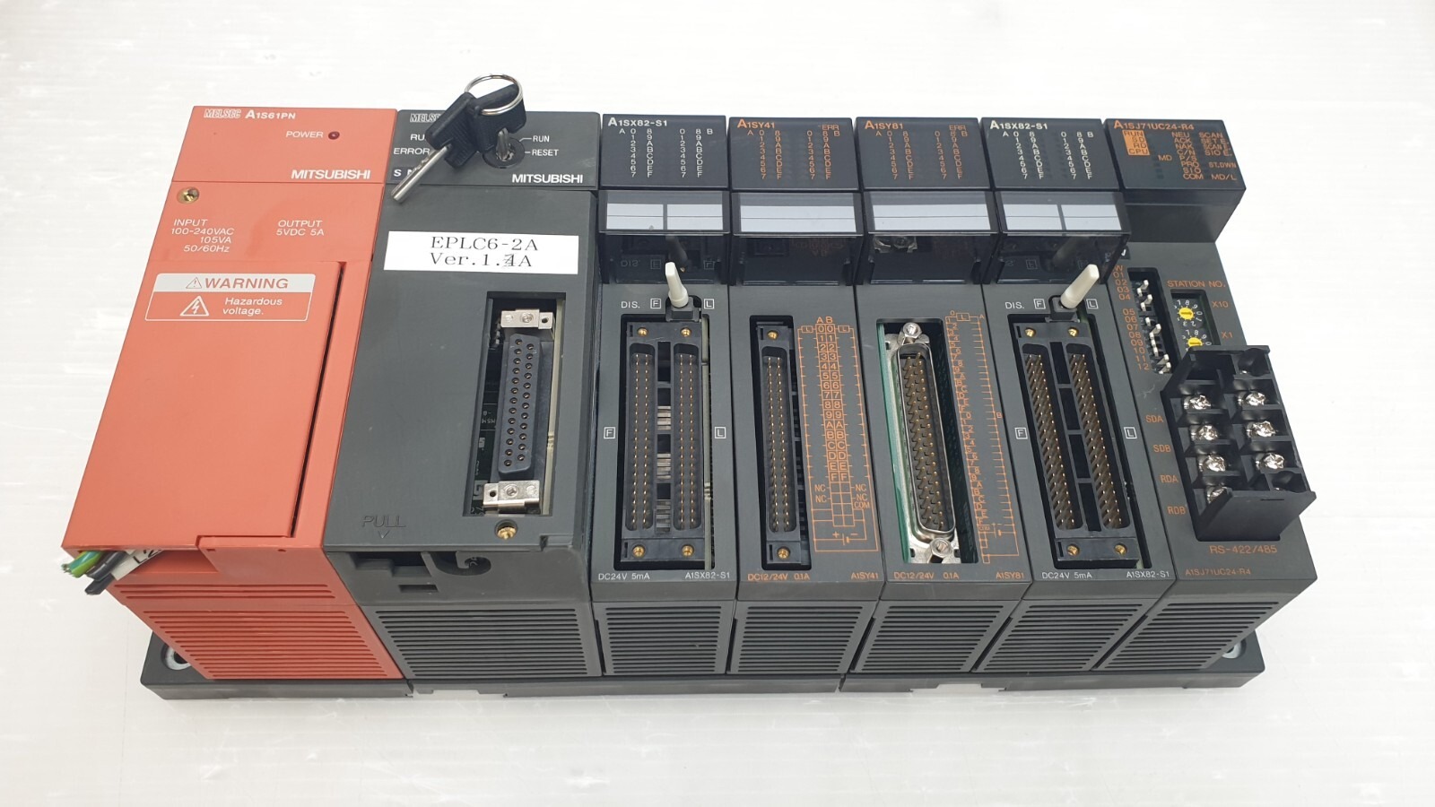 Mitsubishi MELSEC A Series PLC System with A1S61PN Power Supply Unit