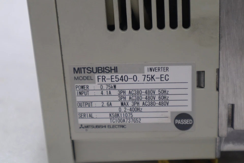 MITSUBISHI E500 FR-E540-0. 75K-EC .75kW INVERTER STOCK 5034
