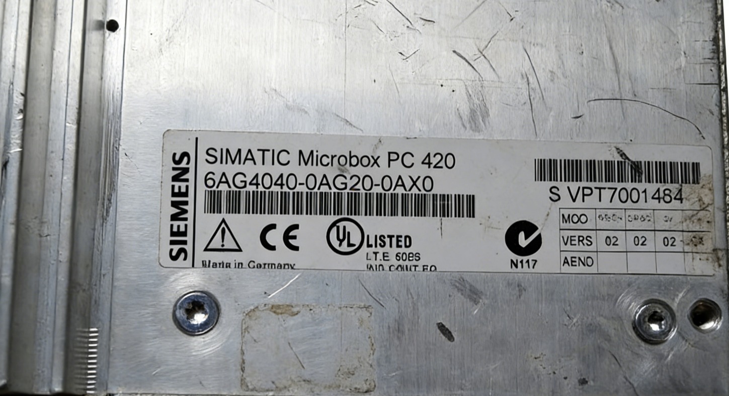 Siemens SIMATIC Industrial PC | 6AG4040-0AG20-0AX0