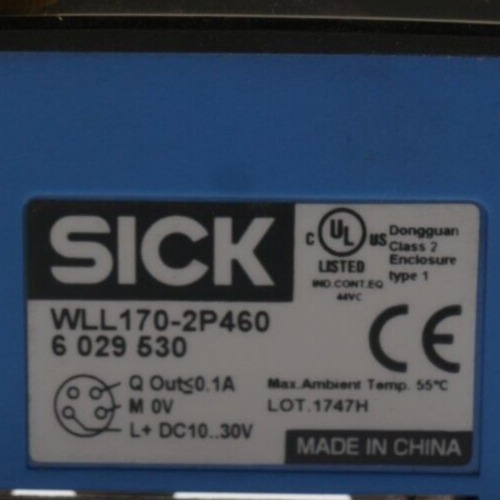 SICK WLL170-2P460 Fiber Optic Sensor | 6029530 Lichtleiter Sensor | In Stock & Tested