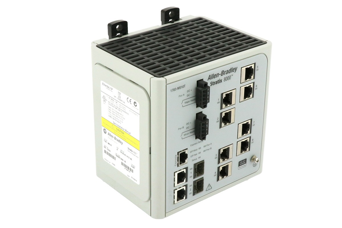 Allen-Bradley 1783-MS10T Stratix 8000 Managed Ethernet Switch, 10-Port Industrial Switch