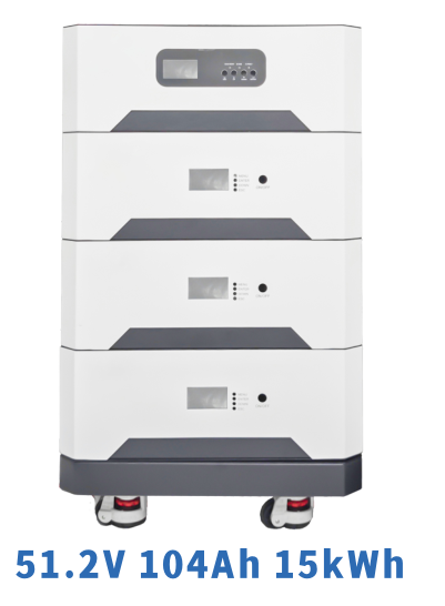 Home Energy Storage 15kWh 51.2V 104Ah Lithium Battery | Solar Power Storage System for Home Backup Energy