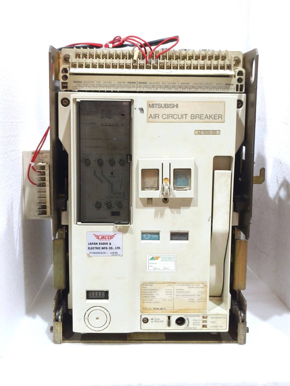 MITSUBISHI AE1600-SS 3-Pole Air Circuit Breaker ACB 1600 Amp.