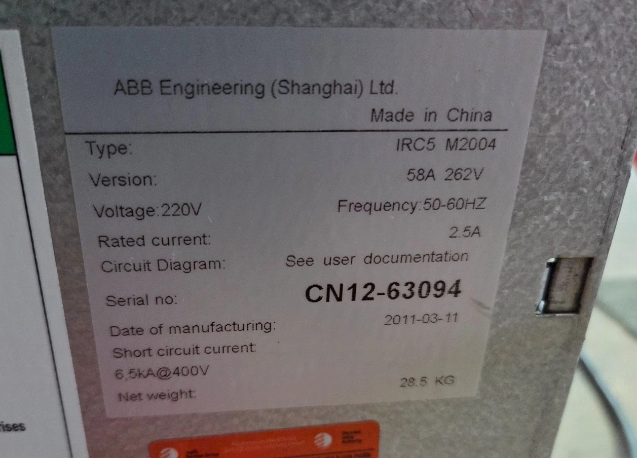 ABB IRB 120 Robot w/ IRC5 Controller