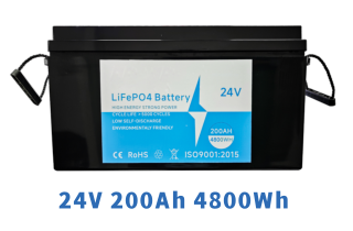 Home Energy Storage 4.8kWh 24V 200Ah Lithium Battery | Solar Energy Storage System for Home Backup Power