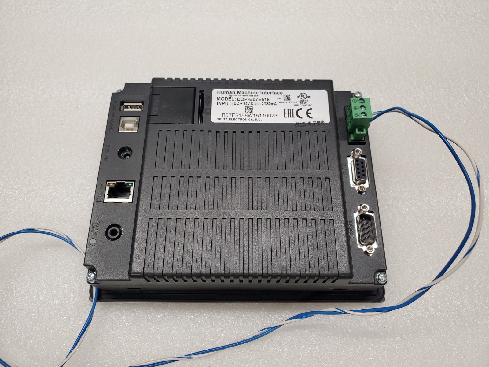 Delta DOP-B07E515 Operator Interface HMI, Touch Screen