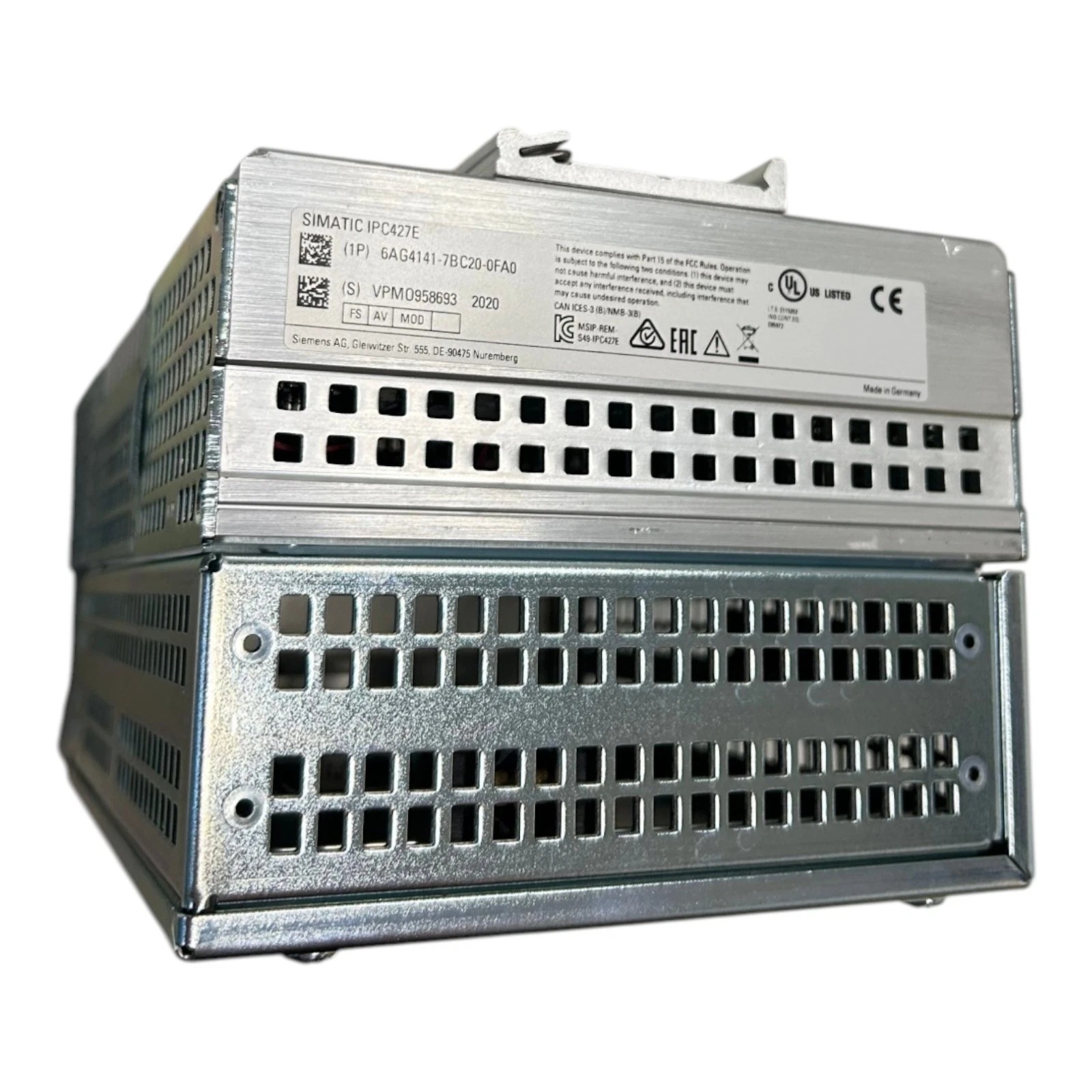 Siemens SIMATIC IPC427E HD Microbox PC Graphics Onboard 6AG4141-7BC20-0FA0