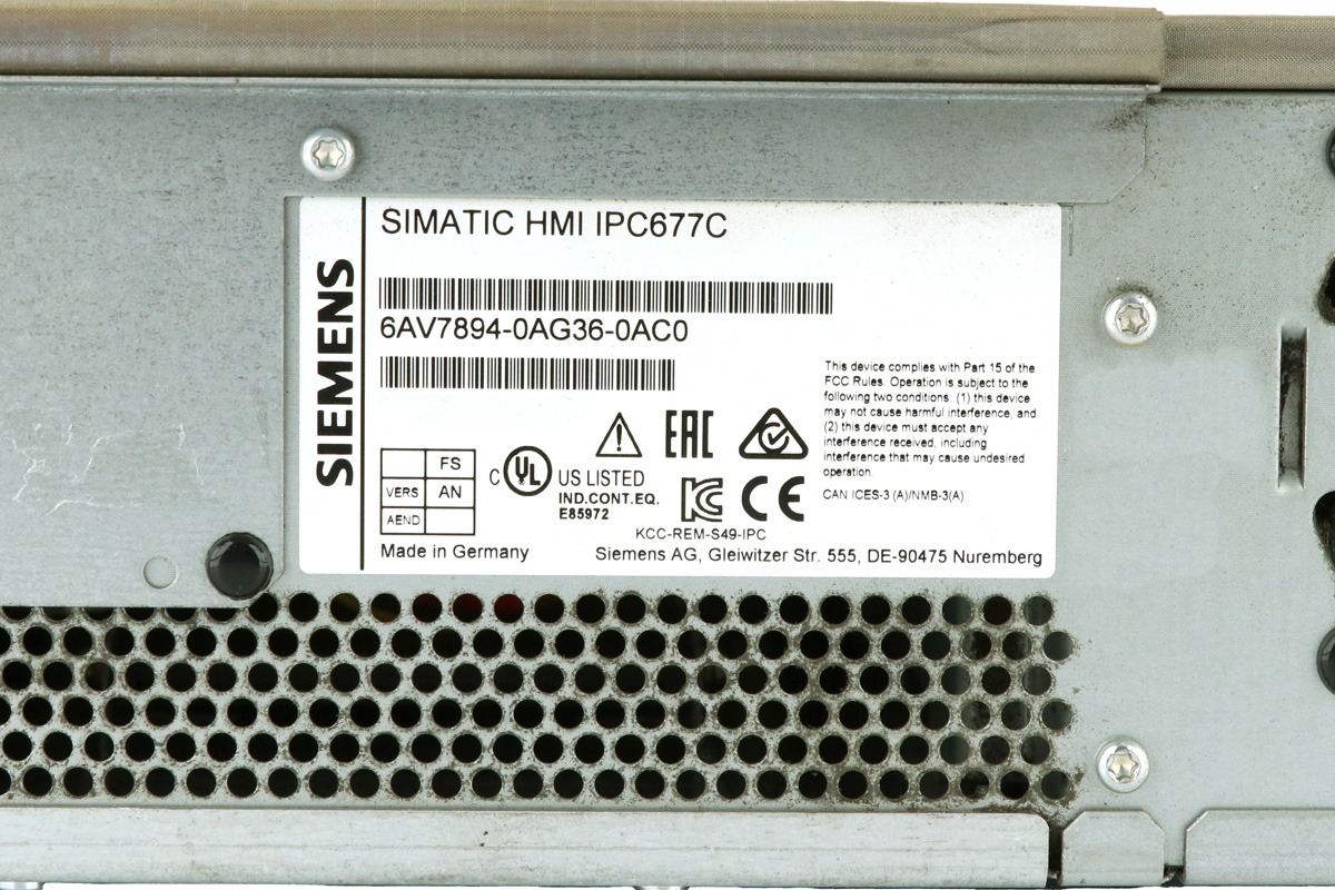 Siemens 6AV7894-0AG36-0AC0