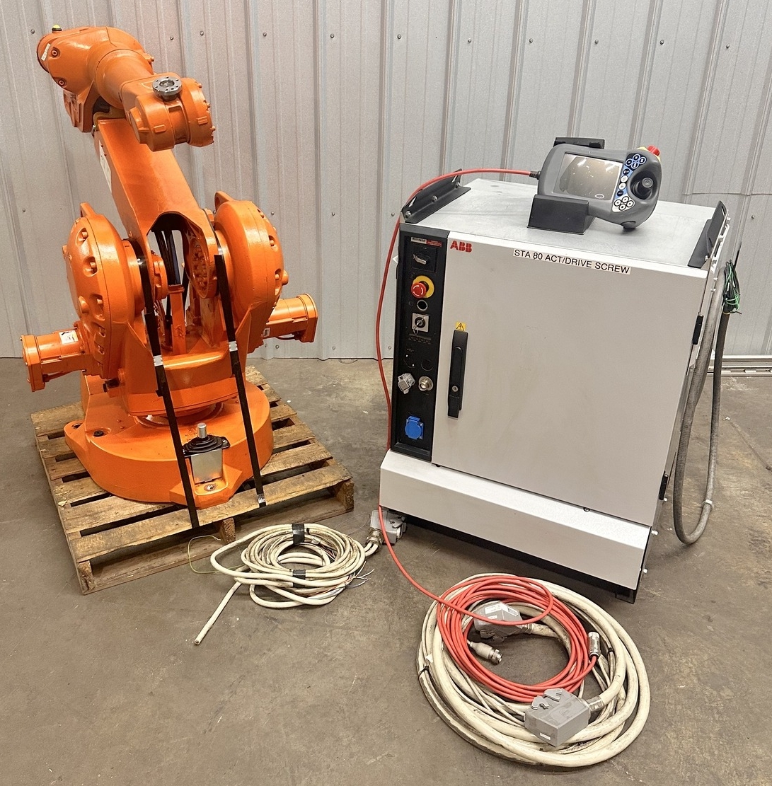 ABB IRB2400 Robot 12Kg Payload w/ IRC5 M2004 Control & Teach Pendant